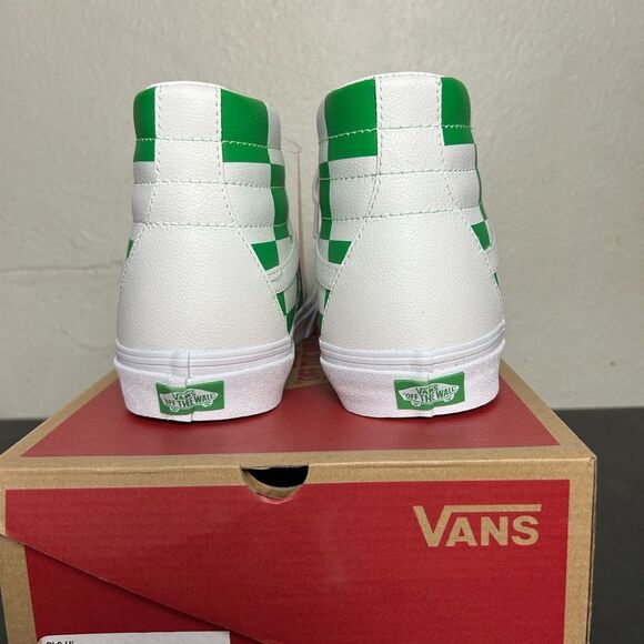 NEW Vans SK8 Hi Leather checkboard #VNOA4BV6TS9 men’s size 12 - Picture 5 of 8